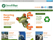 Tablet Screenshot of greenvillagerecycling.com